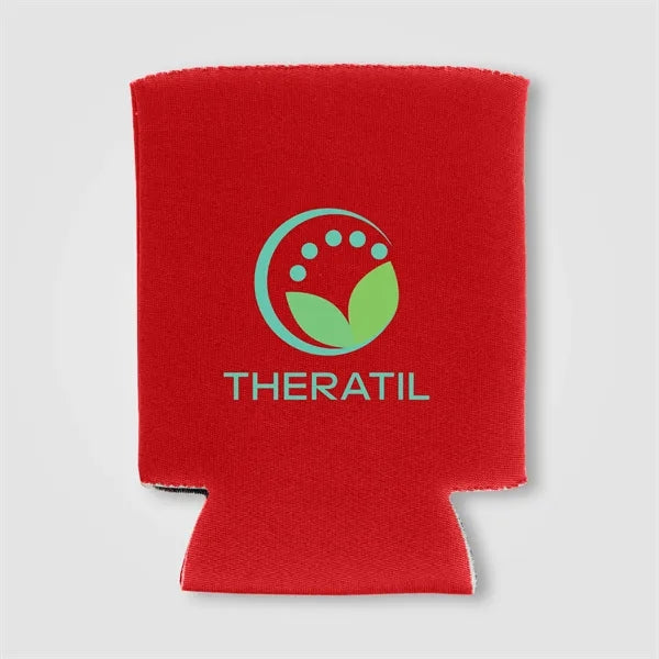 Fria Polyester Insulated Can Cooler - Heat Transfer