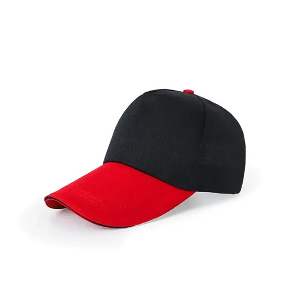 5 Panel Two-Tone Adjustable Cotton Twill Baseball Cap