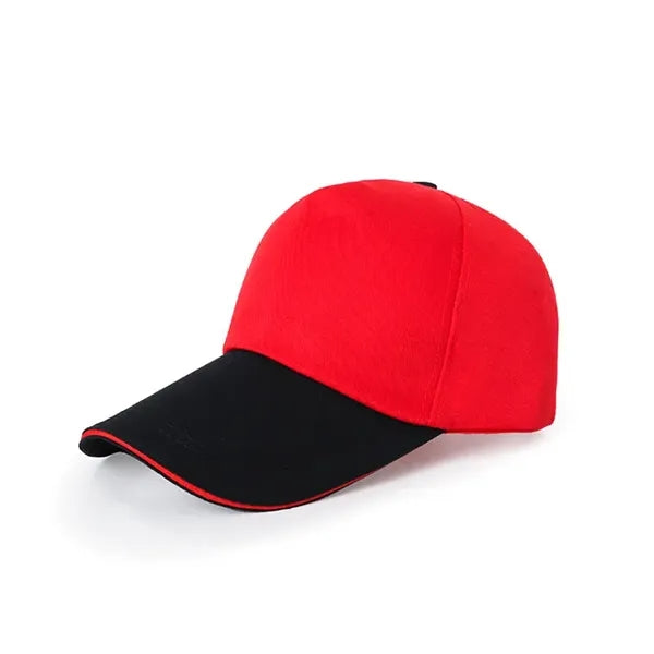 5 Panel Two-Tone Adjustable Cotton Twill Baseball Cap