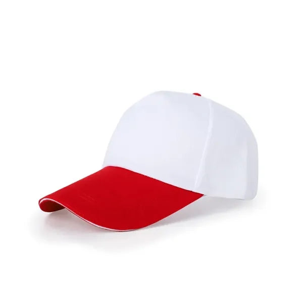 5 Panel Two-Tone Adjustable Cotton Twill Baseball Cap