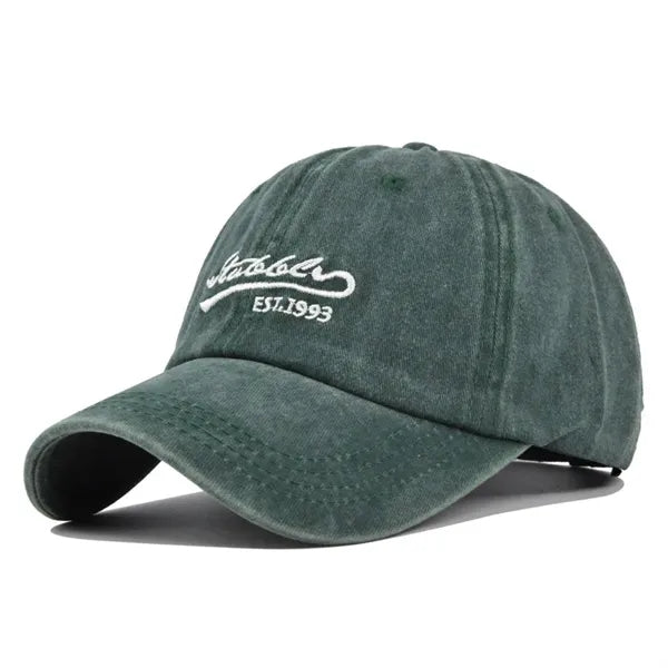 Vintage Unstructured Washed Cotton Baseball Cap