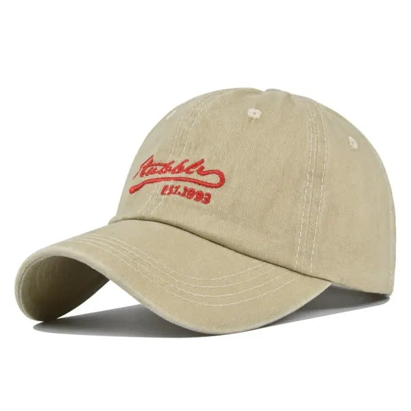 Vintage Unstructured Washed Cotton Baseball Cap