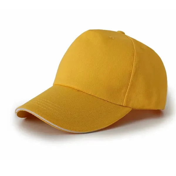 5-Panel Cotton Baseball Cap with Sandwich Bill