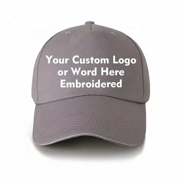 5-Panel Cotton Baseball Cap with Sandwich Bill