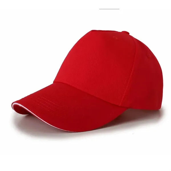 5-Panel Cotton Baseball Cap with Sandwich Bill