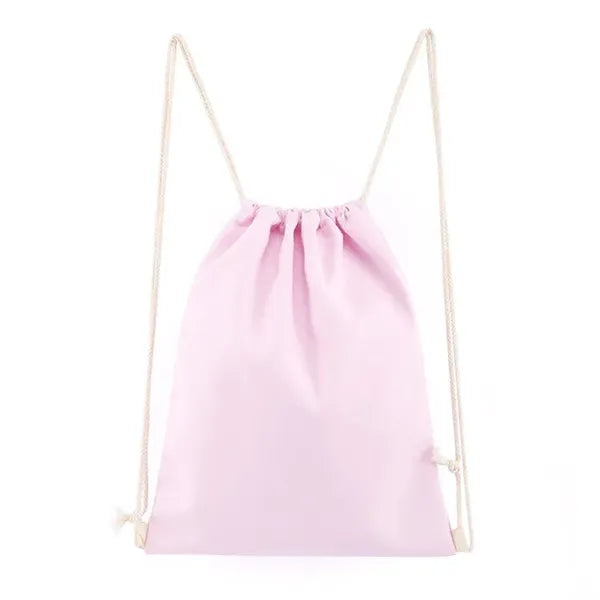 Cotton Canvas Drawstring Backpack