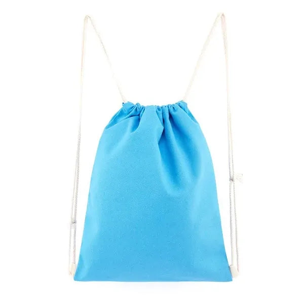 Cotton Canvas Drawstring Backpack