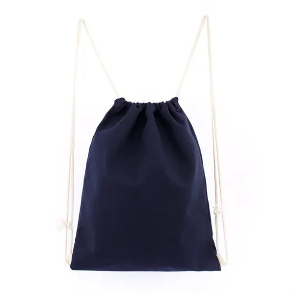 Cotton Canvas Drawstring Backpack