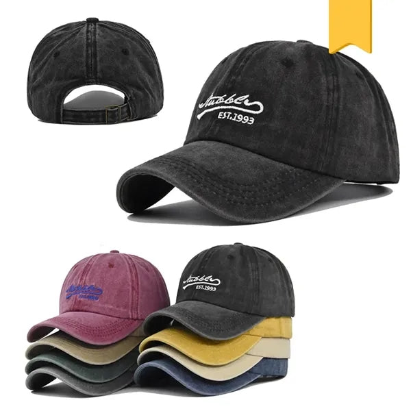 Vintage Unstructured Washed Cotton Baseball Cap