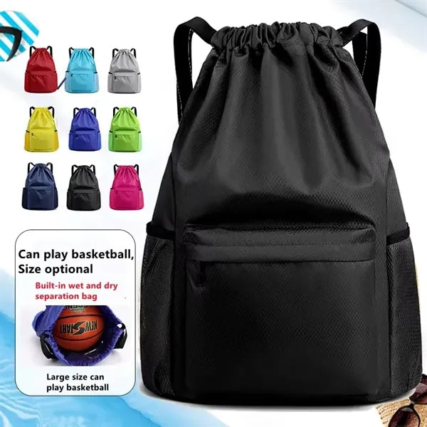 Lightweight Waterproof Drawstring Backpack
