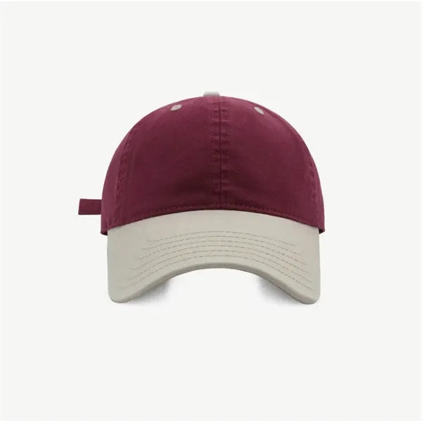 Two-Tone Cotton Baseball Cap