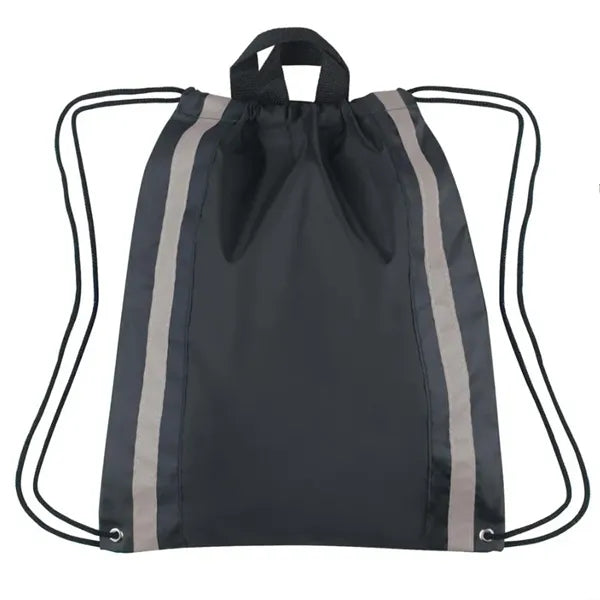 Safe & Stylish Drawstring Backpack with Reflective