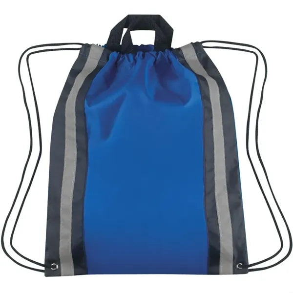Safe & Stylish Drawstring Backpack with Reflective