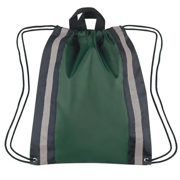 Safe & Stylish Drawstring Backpack with Reflective