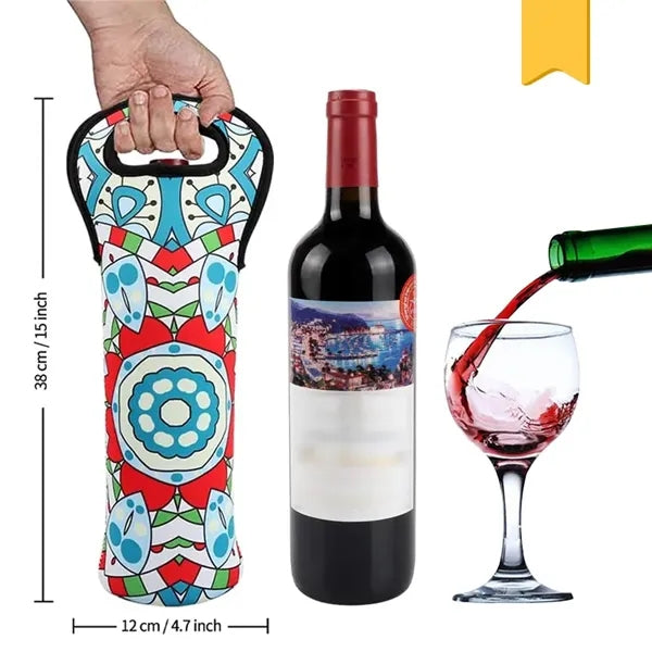Insulated Neoprene Wine Tote for Outdoor