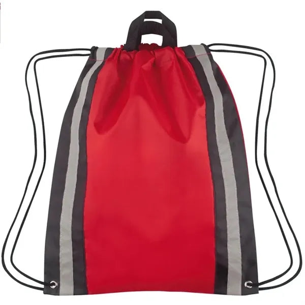 Safe & Stylish Drawstring Backpack with Reflective