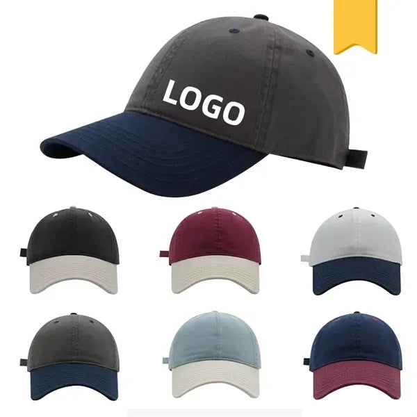 Two-Tone Cotton Baseball Cap
