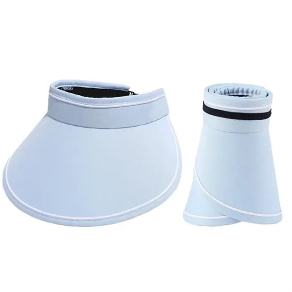 Foldable UPF50+ Straw Visor Hat for Outdoor Adventures
