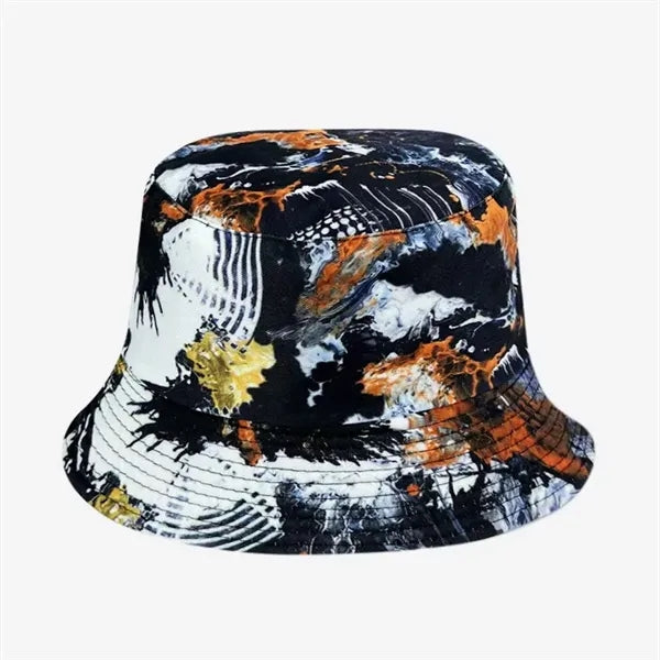 Unisex Cotton Tie-Dye Bucket Hat - Breathable & Packable