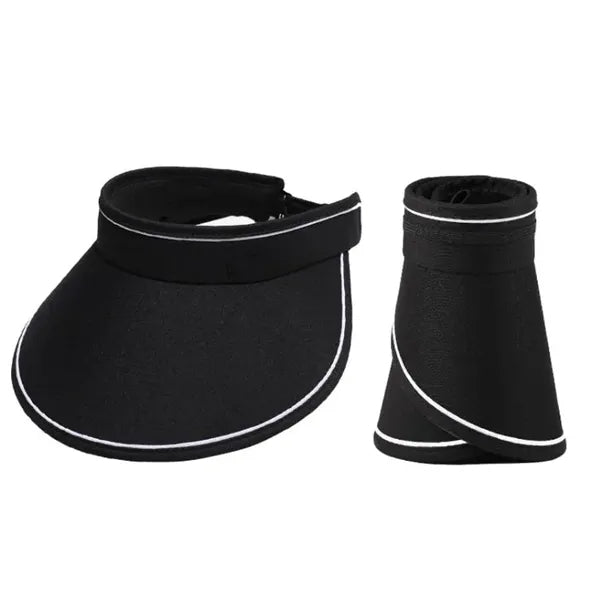 Foldable UPF50+ Straw Visor Hat for Outdoor Adventures