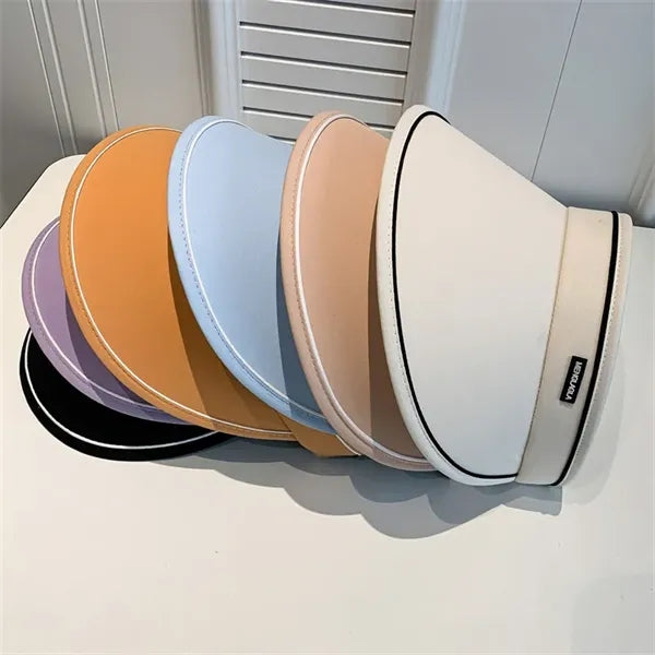 Foldable UPF50+ Straw Visor Hat for Outdoor Adventures