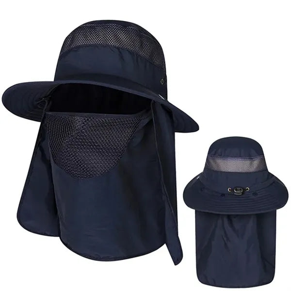 Foldable UV Shield Bucket Hat with Neck Protection