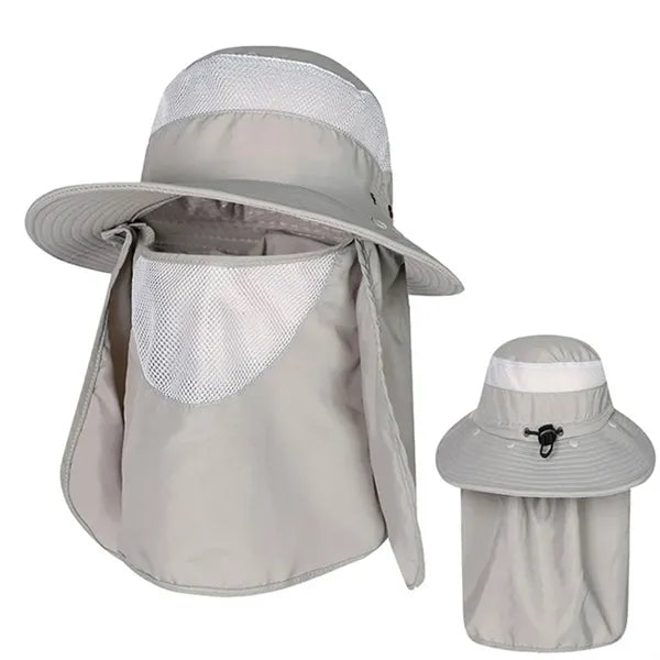 Foldable UV Shield Bucket Hat with Neck Protection