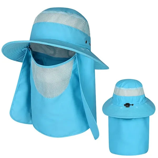 Foldable UV Shield Bucket Hat with Neck Protection