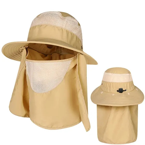 Foldable UV Shield Bucket Hat with Neck Protection