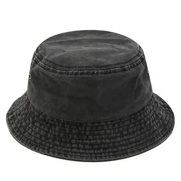 Vintage Washed Cotton Bucket Hat - Unisex Sun Protection