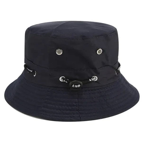 Cotton Bucket Hat with Stripe