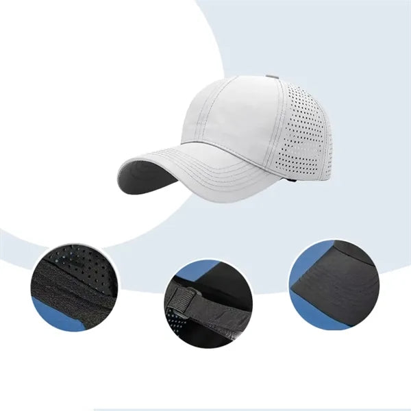 Quick-Dry Perforated Sports Baseball Cap