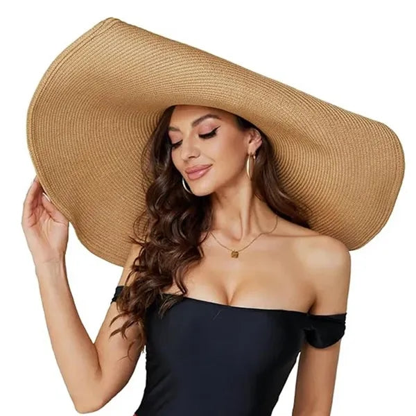 Stylish UV-Protective Straw Hat for Womens
