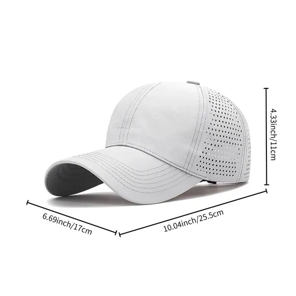 Quick-Dry Perforated Sports Baseball Cap