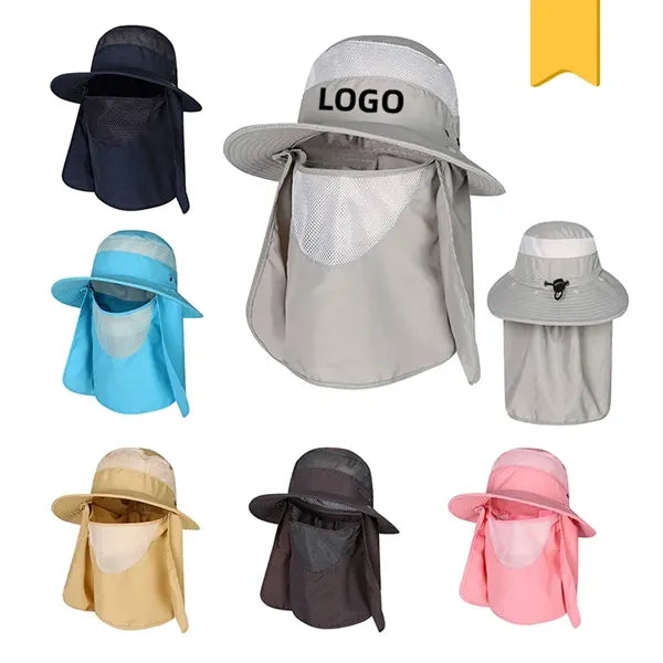 Foldable UV Shield Bucket Hat with Neck Protection