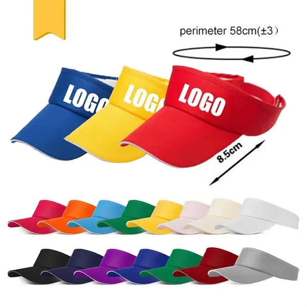Logo Sun Visor with Sandwich Bill