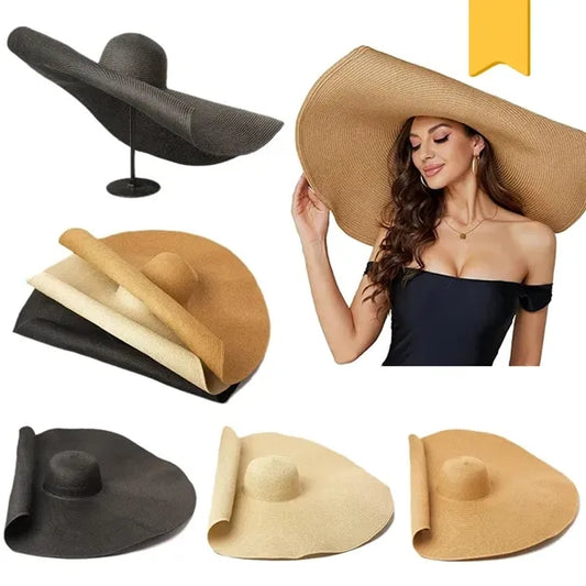 Stylish UV-Protective Straw Hat for Womens