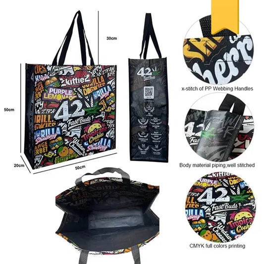 Laminated Non-Woven Shopping Bag(12" X 13" X 8")