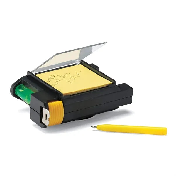 Level Meter Notepad Pen Tape Measure Multi-Function 4 In 1