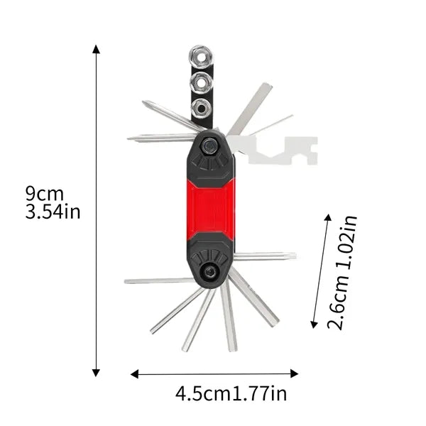 Multi Tool Folding Repair Kit With Hex Wrenches And Sockets