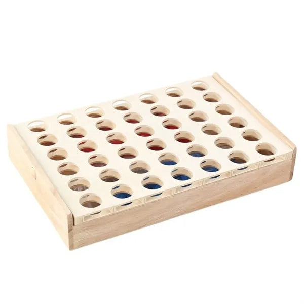 4 In A Row Wooden Board Game