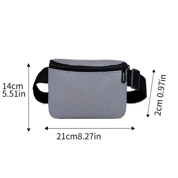 Adjustable Sports Waist Bag With Zipper Pocket