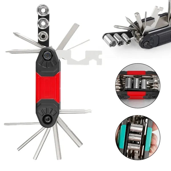 Multi Tool Folding Repair Kit With Hex Wrenches And Sockets