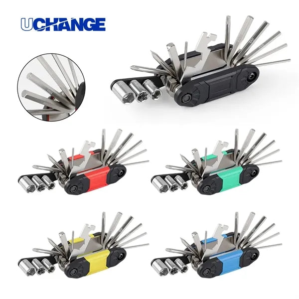 Multi Tool Folding Repair Kit With Hex Wrenches And Sockets
