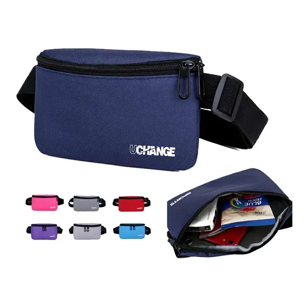 Adjustable Sports Waist Bag With Zipper Pocket