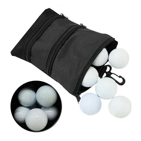 Compact Golf Pouch Bag With Clip For Essentials