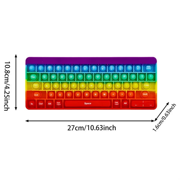 Fidget Pop Bubble Keyboard Stress Relief Toy