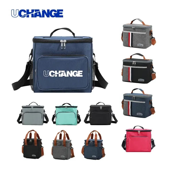 10L Insulated Thermal Lunch Bag With Shoulder Strap