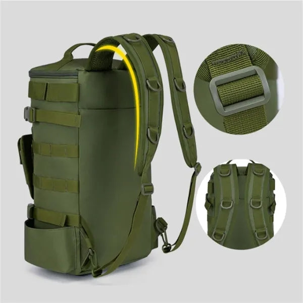 15L Tactical Fishing Backpack With Rod Holders