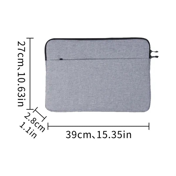 15.6 Inch Laptop Tablet Sleeve With Zipper Closure
